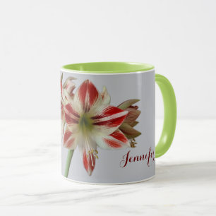 Mug Belles fleurs Amaryllis et coutume+nom