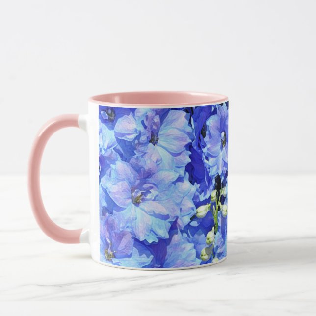 Mug Belles fleurs de delpinium (Gauche)