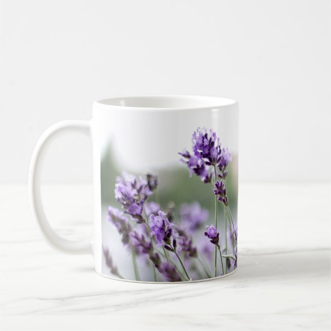 Mug Belles fleurs de printemps personnalisées - Lavand (Gauche)