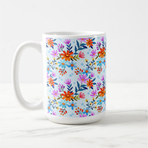 Mug Belles fleurs Feuille Motif-6587