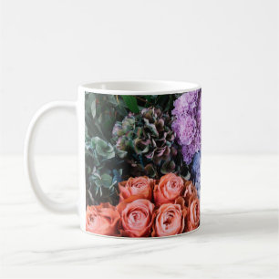 Mug Belles fleurs florissantes (roses, hydrangées, c
