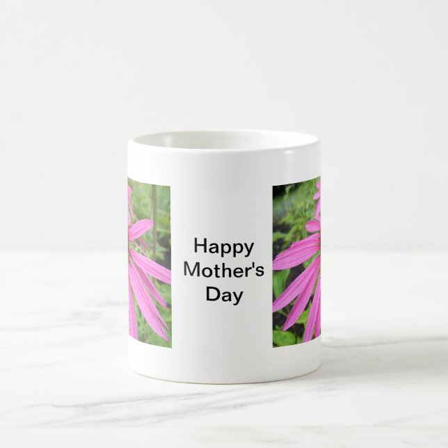 Mug belles fleurs roses violettes (Centre)