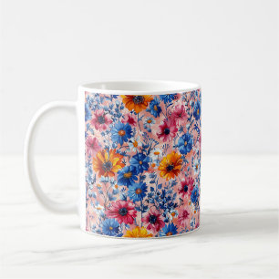 Mug Belles fleurs sauvages printanières colorées et gi