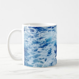 Mug Belles vagues de l'océan Bleu