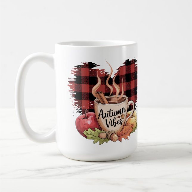Mug Belles Vibrations d'Automne Parfait automne et vac (Gauche)