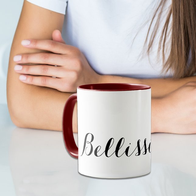 Mug Bellissimo ! Typographie (Créateur téléchargé)