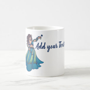Mug Belly Dancer Ruby Teal Art