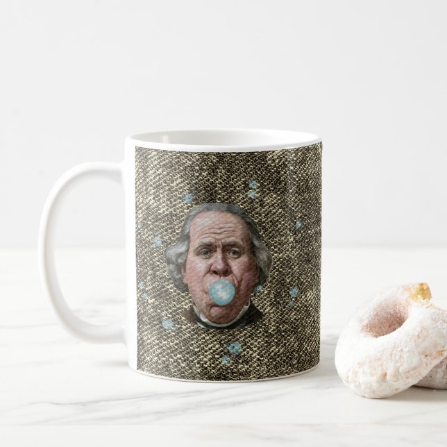 Mug Ben Franklin avec gomme à bulles (Avec donut)