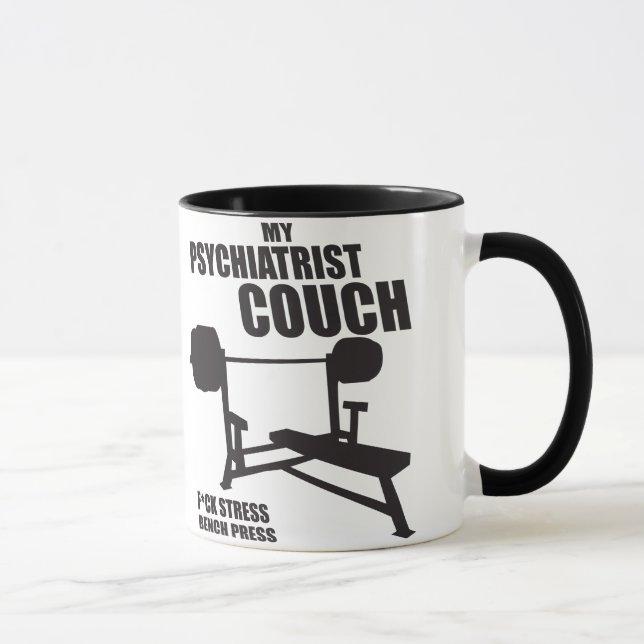 Mug Bench Press - My Psychiatrist Couch - Bodybuilding (Droite)
