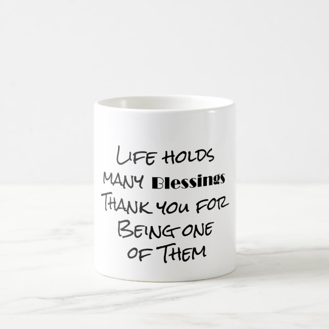 Mug Bénédiction de la vie et Merci (Centre)