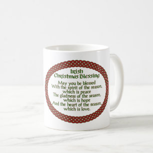 Mug Bénédiction irlandaise de Noël, vacances celtiques