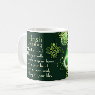 Mug Bénédiction irlandaise, seigneur Bless You Peace