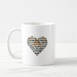 Mug Bengal Tiger Endangered Distressed Heart Lover Cat