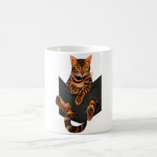 Mug Bengale Poche d'éponge de chats Bengale Amant de b