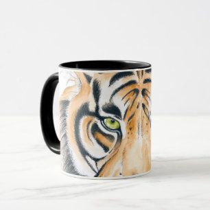 Mug Bengale Tigre Aquarelle Art de l'encre
