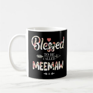 Mug Béni D'Être Appelé Meemaw Floral Mothers Day Wo