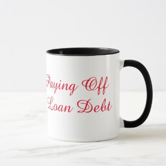 Mug Béni et remboursant la dette d'emprunt d'étudiant