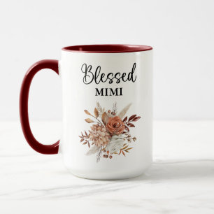 Mug Béni Mimi Psaume 127:3 Floral d'automne