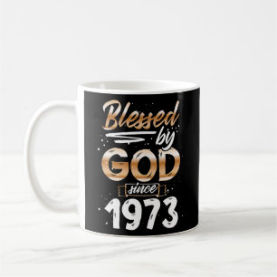 Mug Béni Par Dieu Depuis 1973 Cadeaux Anniversaires Po
