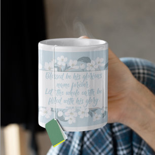 Mug Béni Soit Son Nom Psalm Christian Verse Pretty