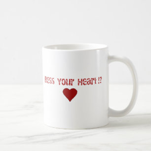 Mug Bénissez votre conception des textes de coeur