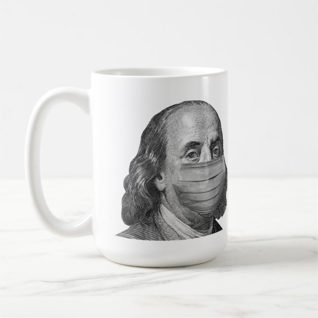 Mug Benjamin Franklin en masque (Gauche)