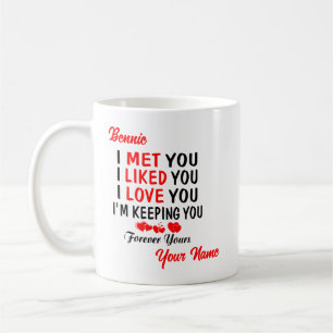 Mug Bennie je t'ai rencontré comme tu t'aimes