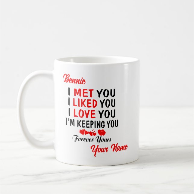 Mug Bennie je t'ai rencontré comme tu t'aimes (Gauche)
