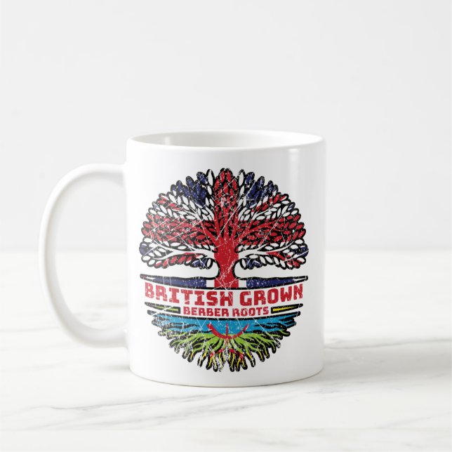 Mug Berber Amazigh Uk United Kingdom British Tree (Gauche)
