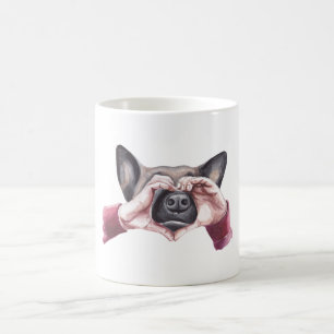 Mug Berger allemand aquarelle