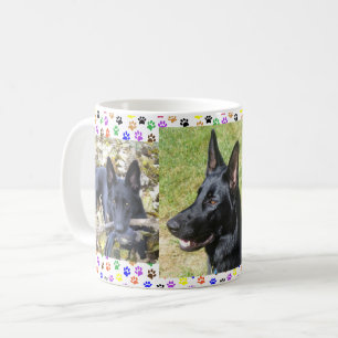 Mug berger allemand, automne, 3 photos & Empreintes de