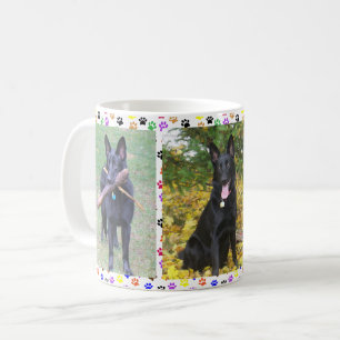 Mug berger allemand, automne et jouets & Empreintes de