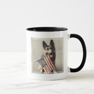 Mug Berger allemand avec drapeau américain