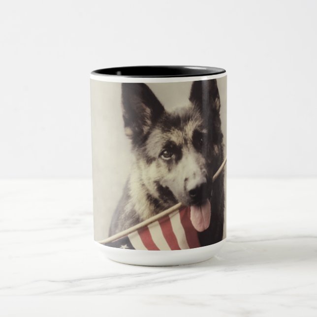 Mug Berger allemand avec drapeau américain (Centre)