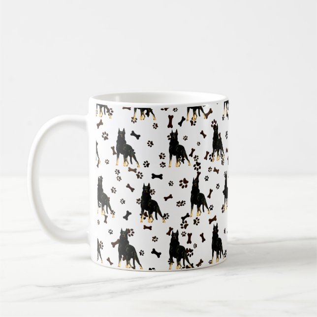 Mug Berger Allemand, Bandana Noir Poignée De Bagage Gu (Gauche)