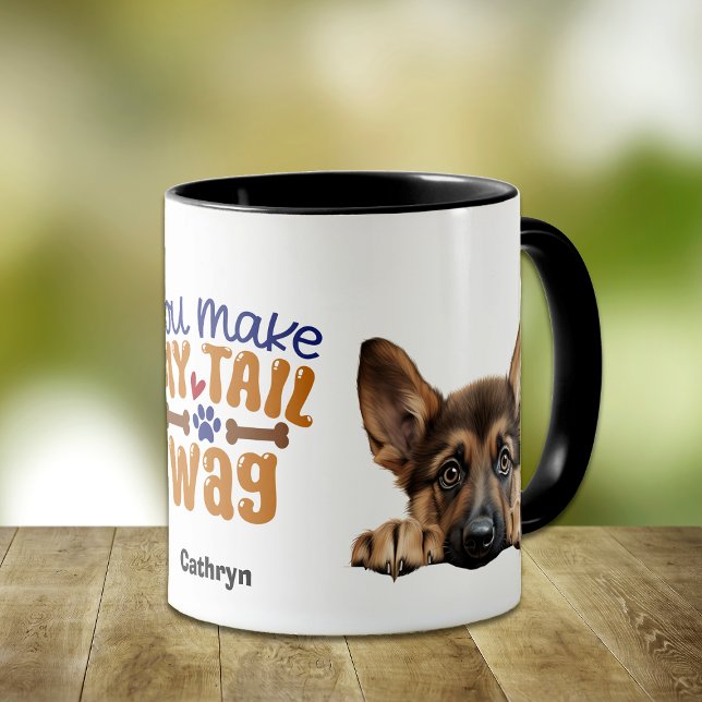 Mug Berger Allemand Chien Vous Faites Mon Wag De Queue (Créateur téléchargé)