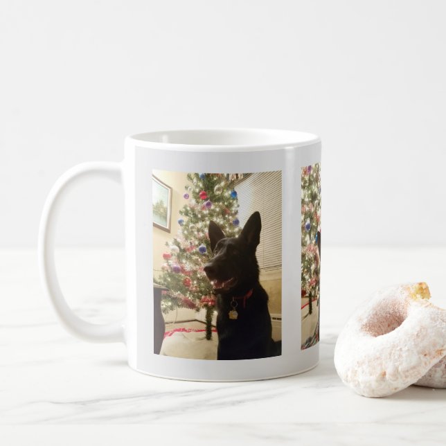 Mug Berger allemand Chiot Noël et Nouvel An, ZKA (Avec donut)