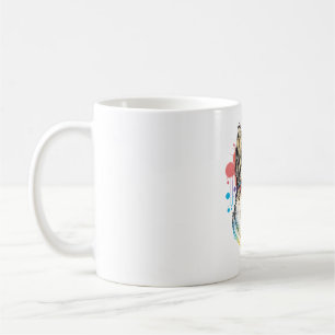 Mug Berger allemand coloré Pop Art Papa Maman Amoureux
