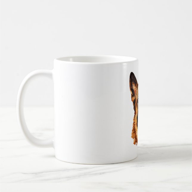 Mug Berger allemand cool en polygone de style classiqu (Gauche)