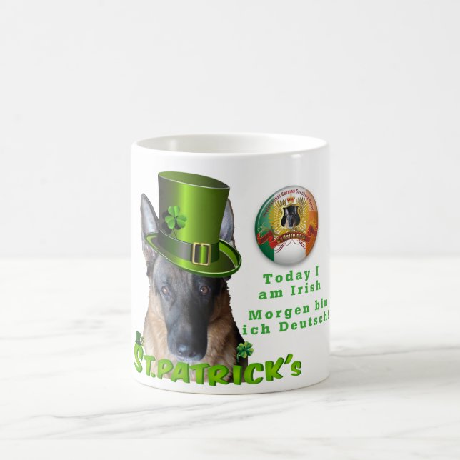 Mug Berger allemand de jour de St Patricks (Centre)
