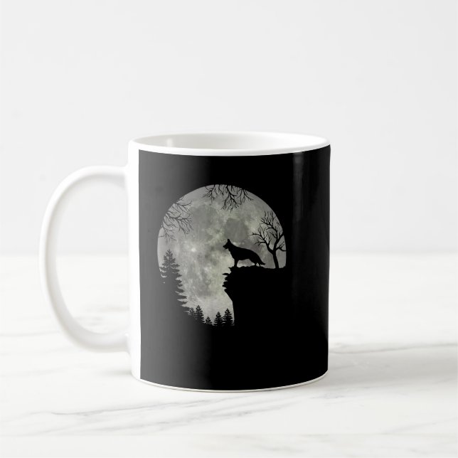 Mug Berger Allemand Et Halloween Lune (Gauche)