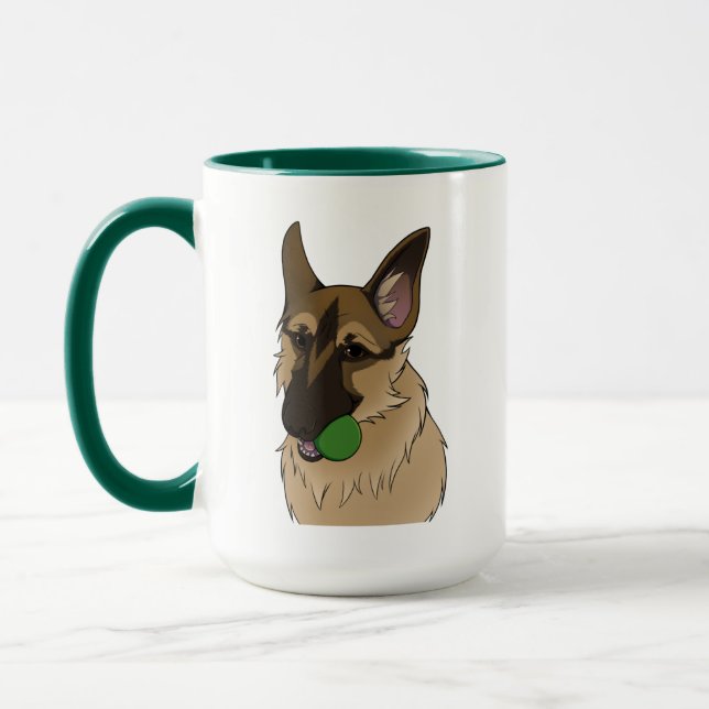 Mug berger allemand jouer le temps avec boule boule (Gauche)