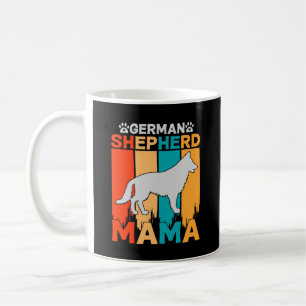 Mug Berger allemand MAMA, Brown bleu sur Dames noir