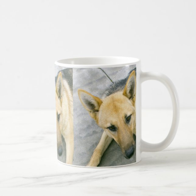 Mug berger-allemand-noir et crème (Droite)