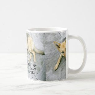 Mug berger-allemand-noir et crème amour w photo