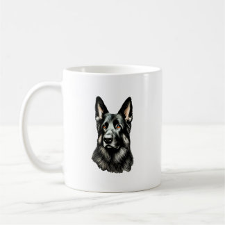 Mug Berger Allemand Noir Et Tan
