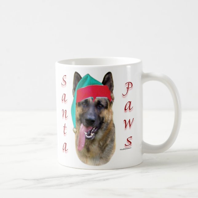 Mug Berger allemand Père Noël Paws (Droite)