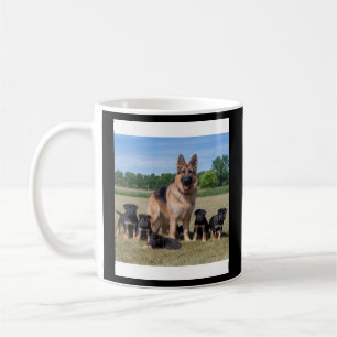Mug Berger Allemand Personnalisable avec des Chiots Ad