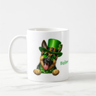 Mug Berger allemand personnalisé St. Patty's Day