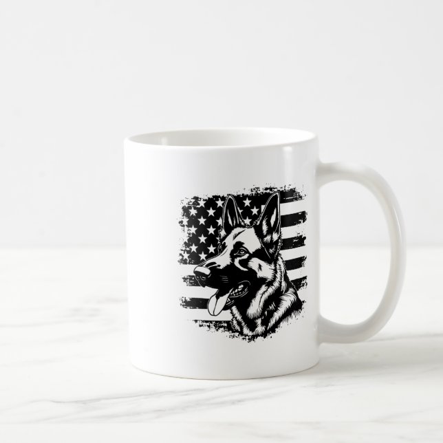 Mug Berger Allemand Usa Drapeau Sungels Patriotique 4e (Droite)